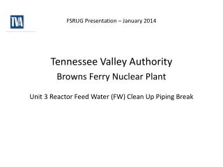 FSRUG Presentation – January 2014