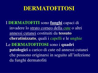 DERMATOFITOSI