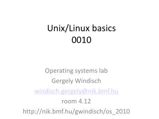 Unix/Linux basics 0010