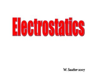 Electrostatics