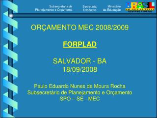 EVOLUÇÃO DO ORÇAMENTO