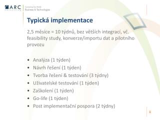 Typická implementace