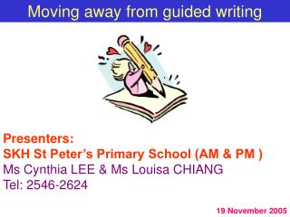 Moving away from guided writing