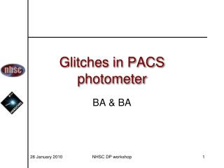 Glitches in PACS photometer
