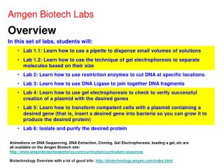 Amgen Biotech Labs