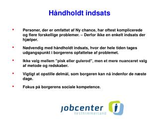 Håndholdt indsats