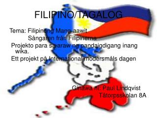 FILIPINO/TAGALOG