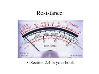 Resistance