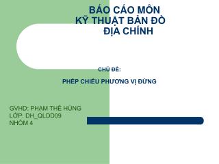 BÁO CÁO MÔN KỸ THUẬT BẢN ĐỒ ĐỊA CHÍNH