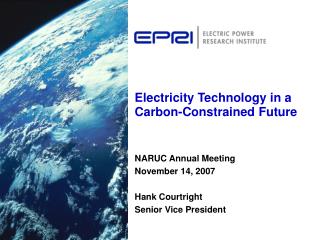 Electricity Technology in a Carbon-Constrained Future