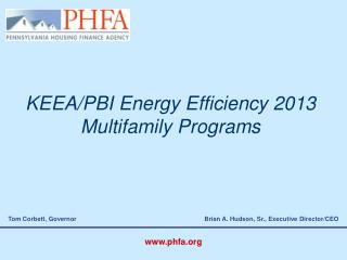 KEEA/PBI Energy Efficiency 2013 Multifamily Programs
