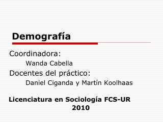 Demografía