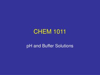 CHEM 1011