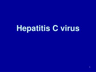 Hepatitis C virus