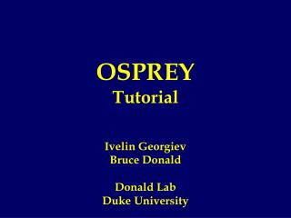 OSPREY Tutorial