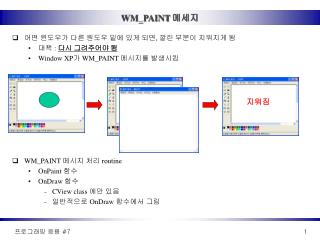 WM_PAINT 메세지