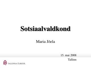 Sotsiaalvaldkond