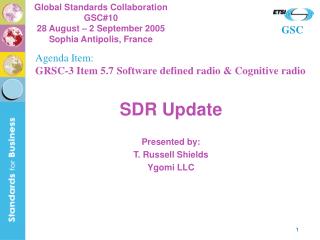 SDR Update