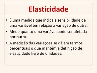 Elasticidade