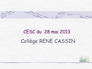 CESC du 28 mai 2013
