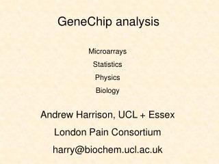 GeneChip analysis