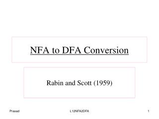 NFA to DFA Conversion