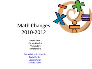 Math Changes 2010-2012
