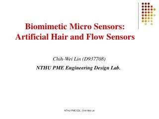 Chih-Wei Lin (D937708) NTHU PME Engineering Design Lab.