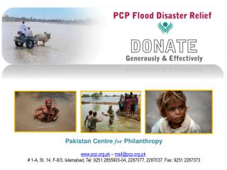 Pakistan Centre for Philanthropy pcp.pk – mail@pcp.pk