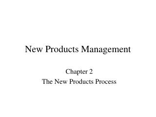 New Products Management