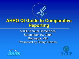 AHRQ QI Guide to Comparative Reporting