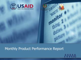 Monthly Product Performance Report