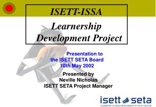 ISETT-ISSA Learnership Development Project