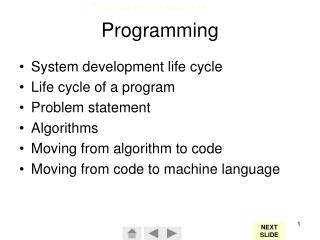 Programming