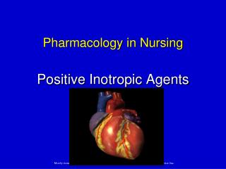 Pharmacology in Nursing