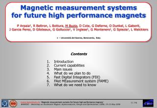 Magnetic measurement systems for future high performance magnets