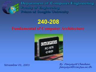 Chapter 7 โพรเซสเซอร์แบบไปป์ลายน์และซุปเปอร์สเกลาร์ Pipeline and Superscalar processor