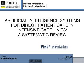 Mestrado Integrado Introdução à Medicina I