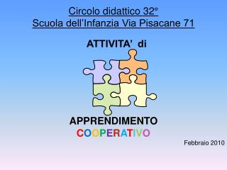 Circolo didattico 32° Scuola dell’Infanzia Via Pisacane 71