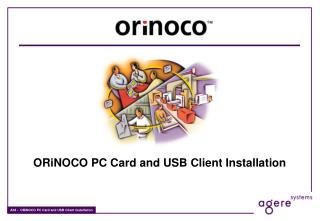 ORiNOCO PC Card and USB Client Installation