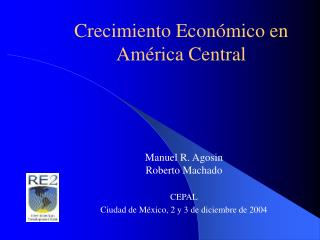 Crecimiento Económico en América Central