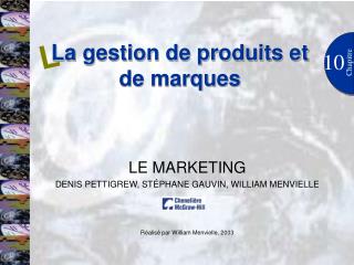 La gestion de produits et de marques