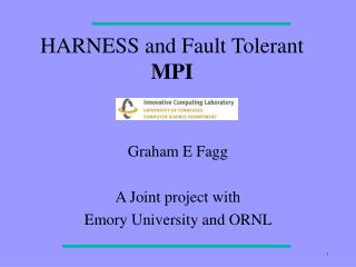 HARNESS and Fault Tolerant MPI