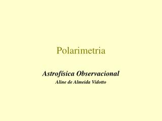 Polarimetria