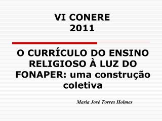 VI CONERE 2011