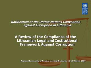 Ratification of the United Nations Convention against Corruption in Lithuania