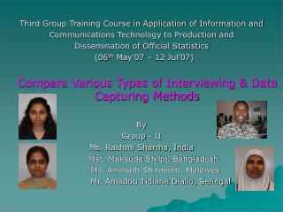 Third Group Training Course in Application of Information and