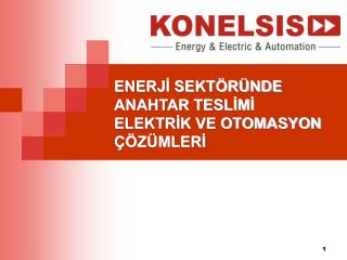 ENERJİ SEKTÖRÜNDE ANAHTAR TESLİMİ ELEKTRİK VE OTOMASYON ÇÖZÜMLERİ