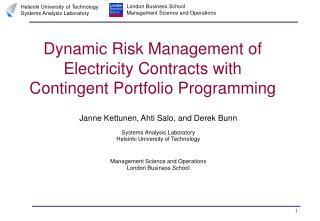 Dynamic Risk Management of Electricity Contracts with Contingent Portfolio Programming