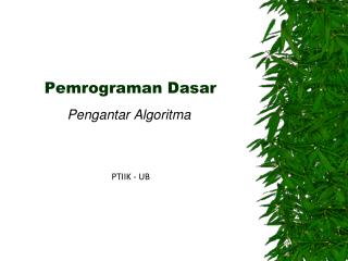 Pemrograman Dasar